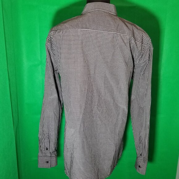 Sovereign Code Mens XXL Black White Plaid Faux Leather Accents Retro Western - Picture 3 of 12